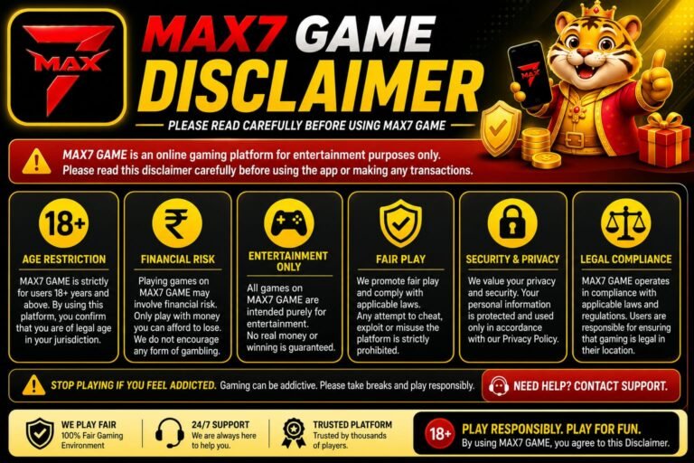 Max7 APK disclaimer and safety information